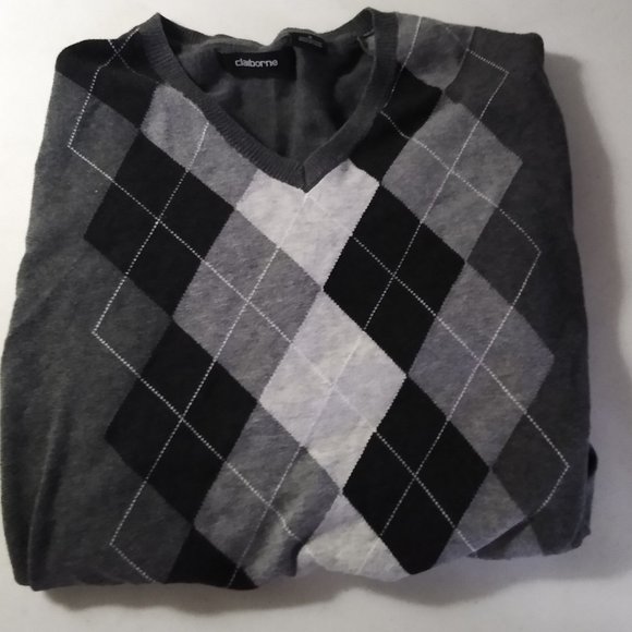 Claiborne Sweater Grey Pullover - Picture 1 of 2